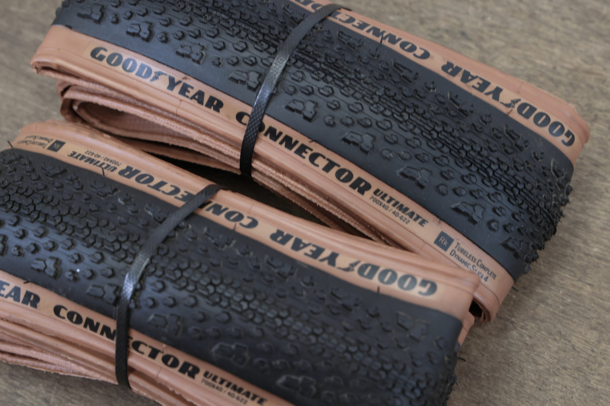 (2) NEW 700x40C 40mm Goodyear Connector Ultimate Tubeless Gravel Tires