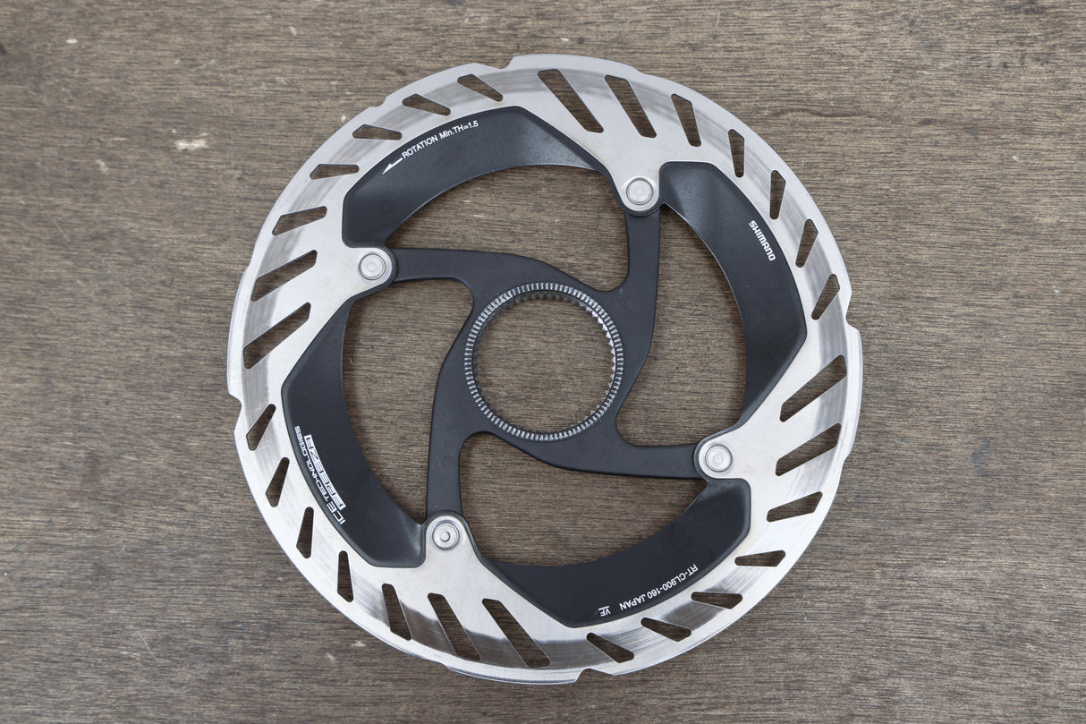 (2) 160mm Shimano Dura-Ace RT-CL900 Center Lock Disc Brake Rotors CL 900