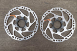 (2) 160mm Shimano SLX SM-RT64-S Center Lock Disc Brake Road CX MTB Rotor