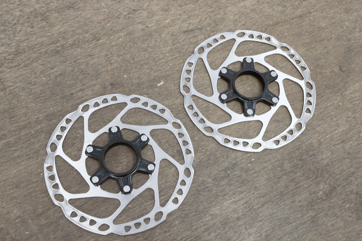 (2) 160mm Shimano SLX SM-RT64-S Center Lock Disc Brake Road CX MTB Rotor