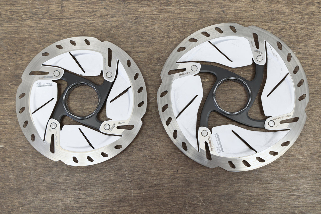 (2) 140mm/160mm Shimano Ultegra SM-RT800 Center Lock Disc Brake Rotors RT 800