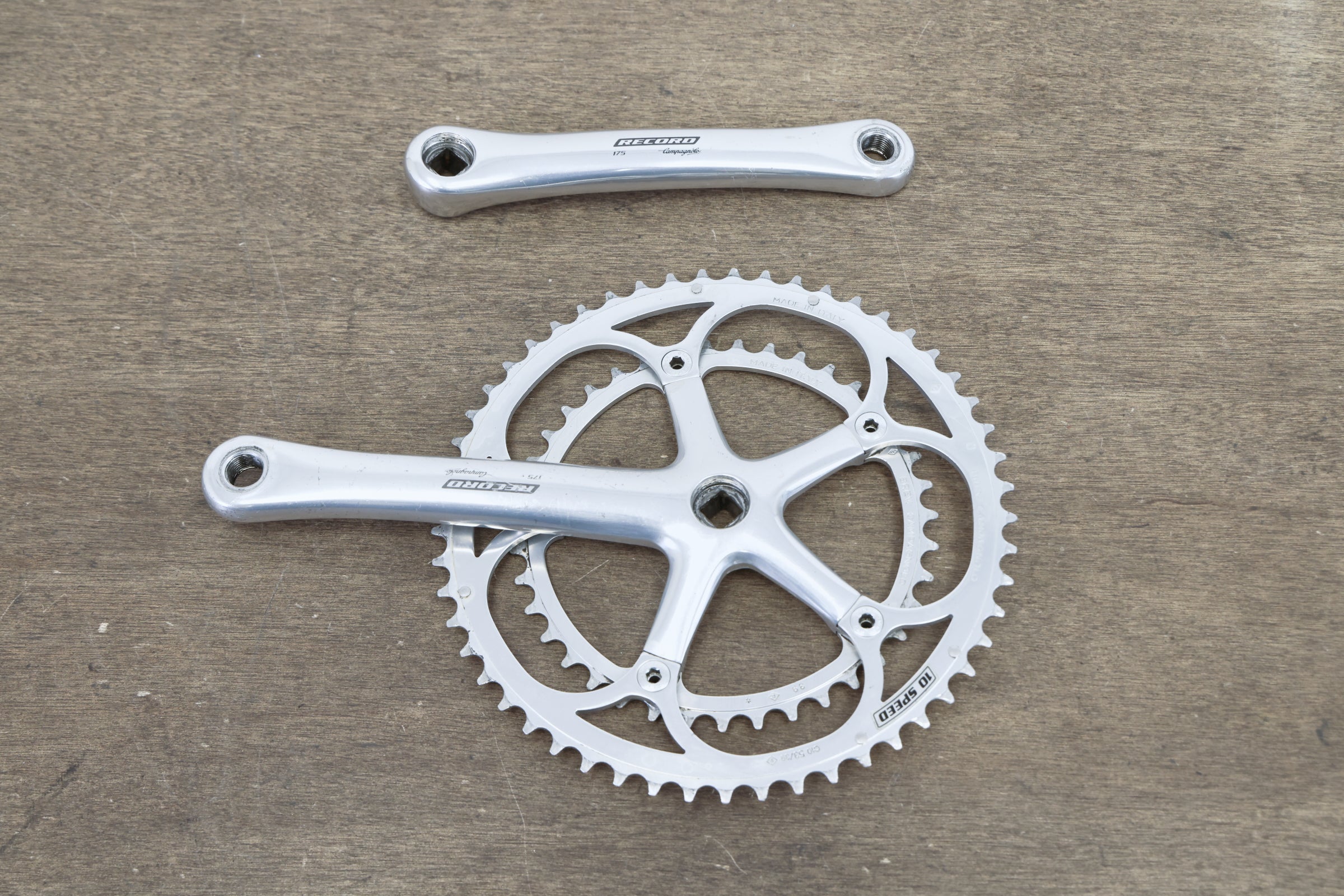 175mm 53/39T Campagnolo Record 10 Speed Alloy Road Crankset