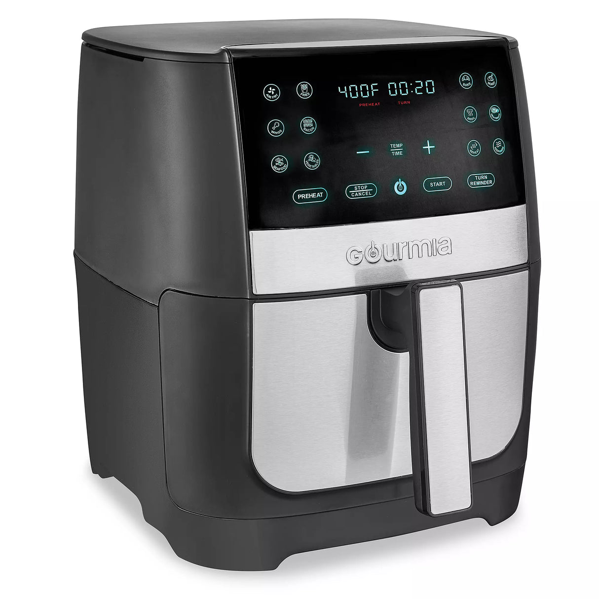 NEW Gourmia 8 Quart Black Digital 1 Basket Air Fryer (GAF826)