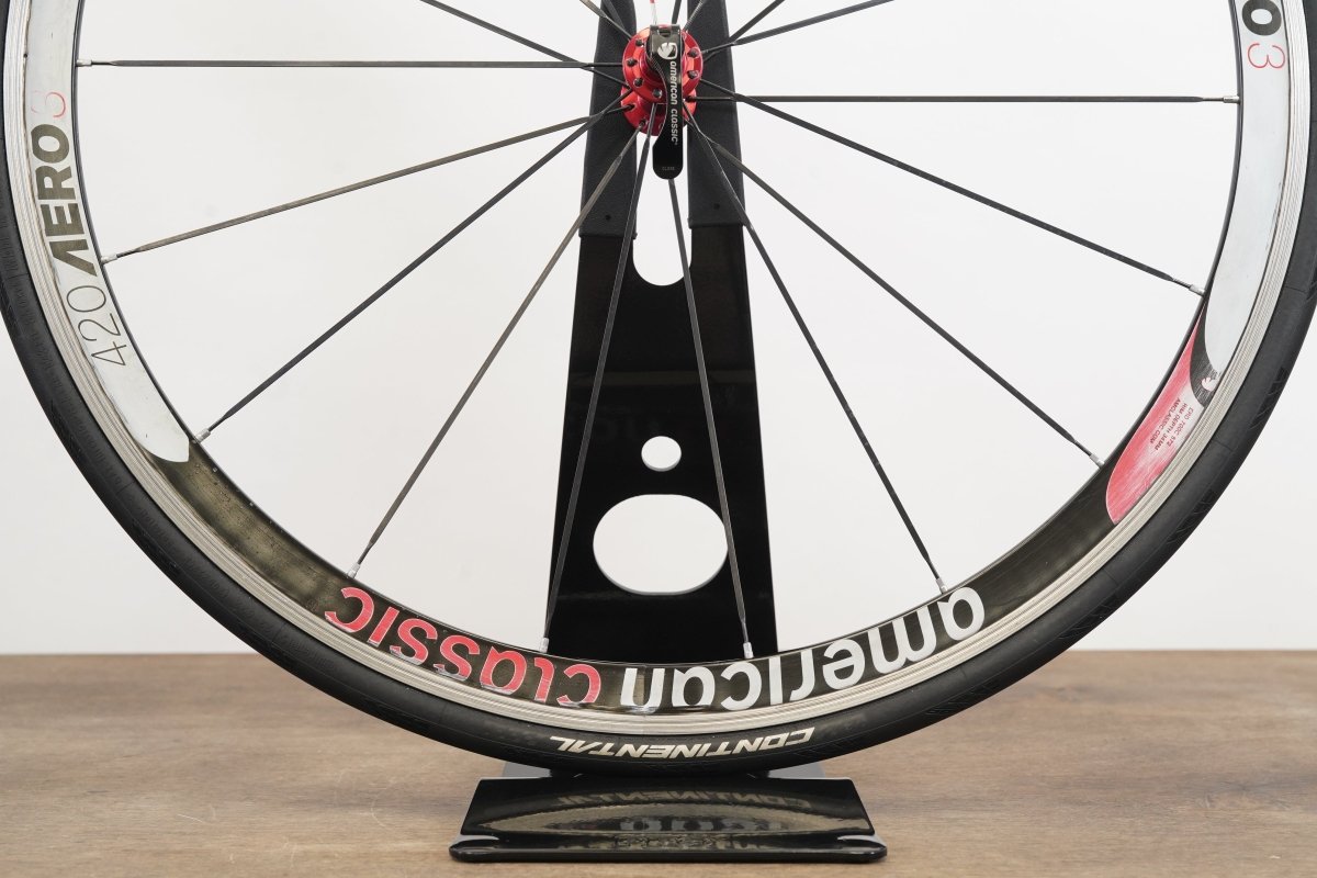 American Classic Series 3 420 Aero Alloy Clincher Rim Brake Road Wheelset 10 Speed