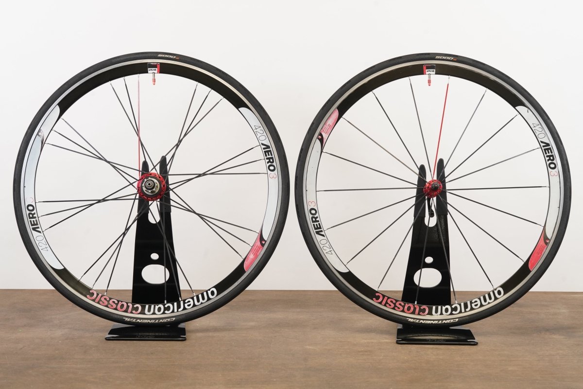 American Classic Series 3 420 Aero Alloy Clincher Rim Brake Road Wheelset 10 Speed