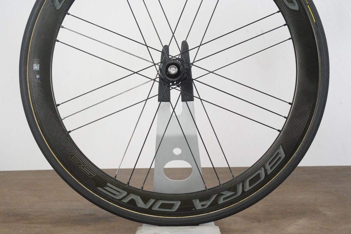 パーツ Campagnolo Bora One50 AC3 Tubular Campagnolo Bora One 50 Carbon Tubular Disc Brake Wheelset