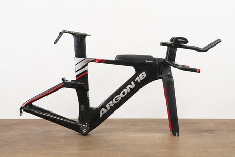 *Damaged* 2020 XS Argon 18 E-119 Carbon Rim Brake TT Triathlon Frameset + Cockpit
