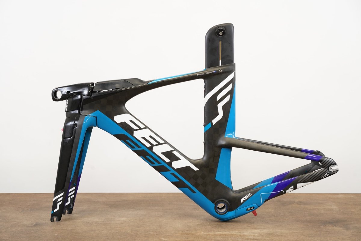 *Damaged* 48cm Felt IA FRD Carbon Aero Rim Brake TT Triathlon Frameset IA