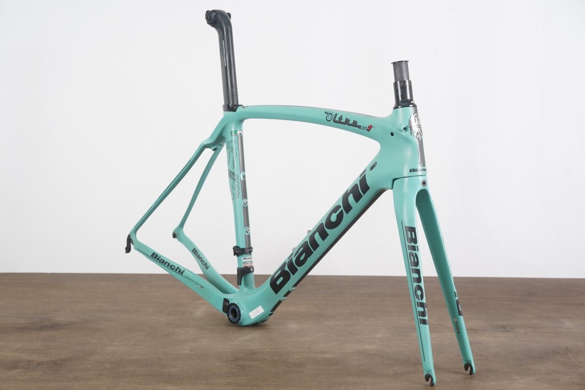 * Damaged* 54cm Bianchi Oltre XR1 Carbon Rim Brake Road Frameset