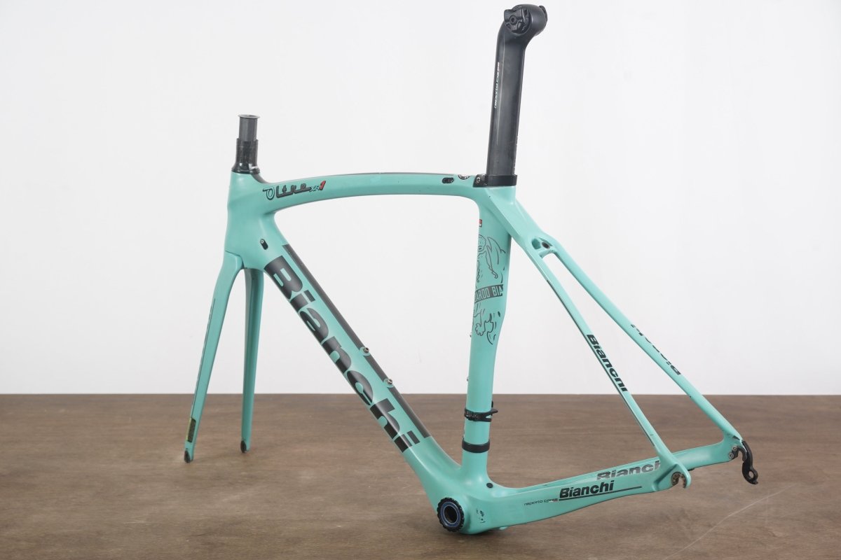 * Damaged* 54cm Bianchi Oltre XR1 Carbon Rim Brake Road Frameset