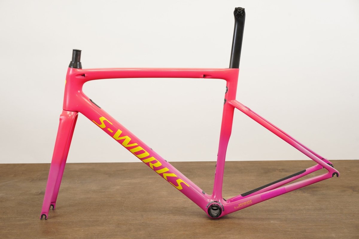 *Damaged* 54cm Specialized S-WORKS Tarmac SL6 Acid Pink Carbon Rim Frameset