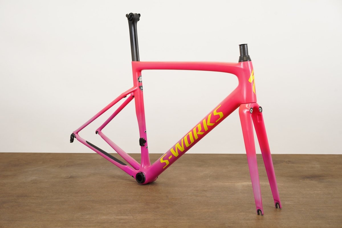 *Damaged* 54cm Specialized S-WORKS Tarmac SL6 Acid Pink Carbon Rim Frameset
