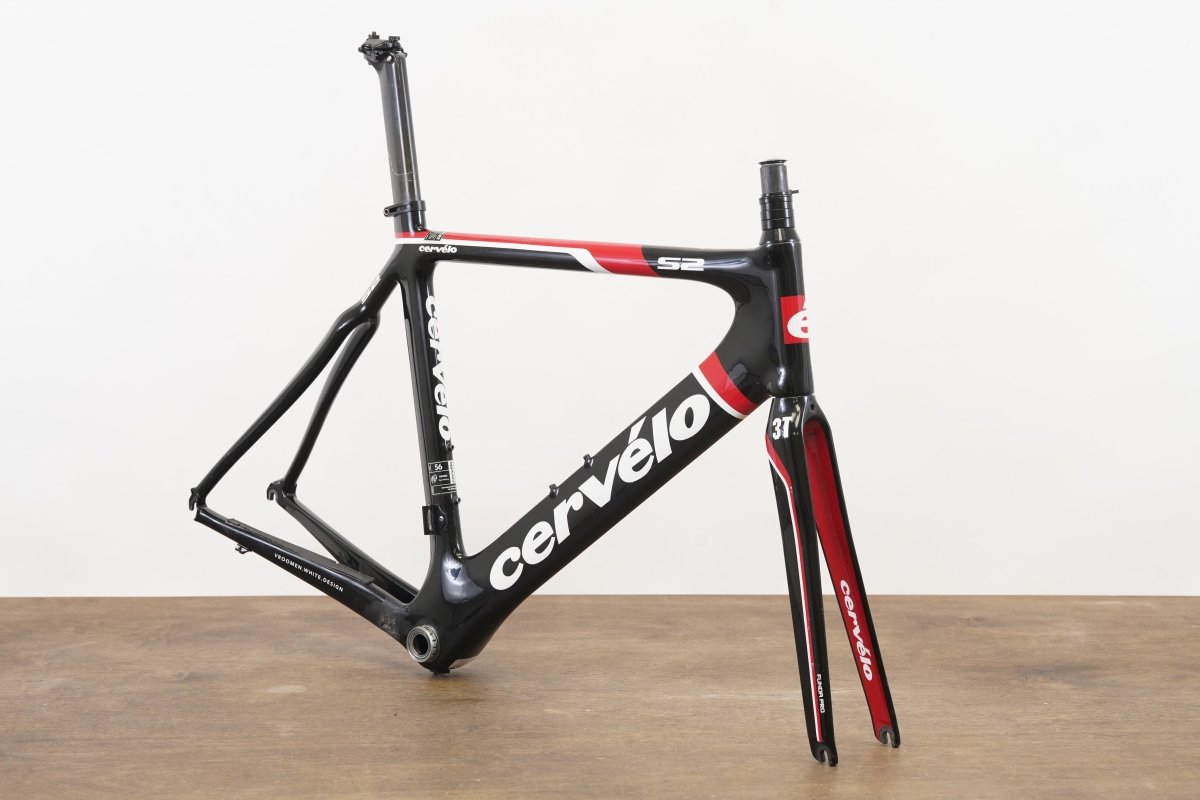 Damaged* 56cm Cervelo S2 Carbon Aero Rim Brake Road Frameset