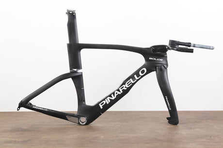 DEMO 52cm Pinarello Bolide TT Carbon Disc Time Trial Triathlon Frameset + Cockpit
