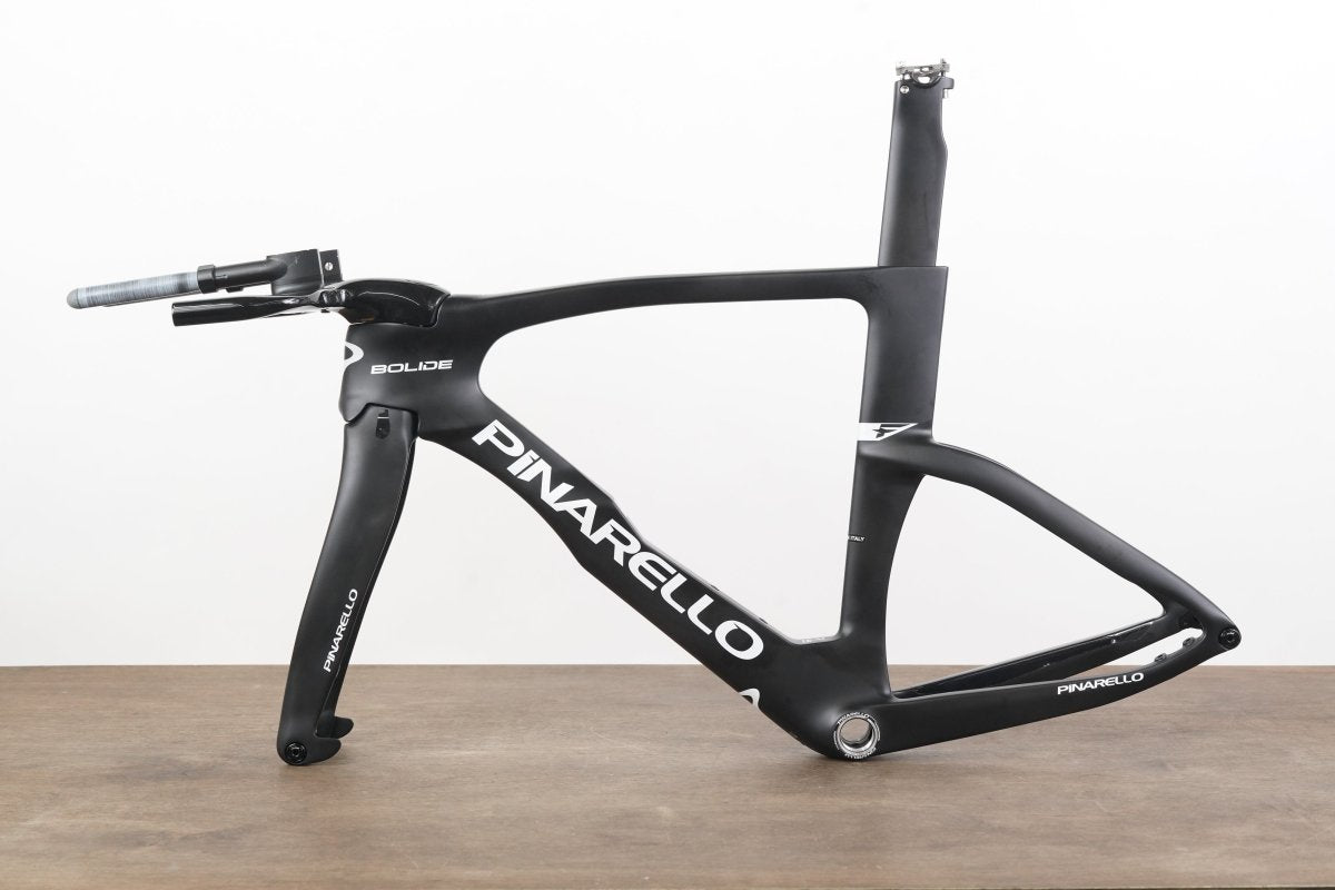 DEMO 52cm Pinarello Bolide TT Carbon Disc Time Trial Triathlon Frameset + Cockpit