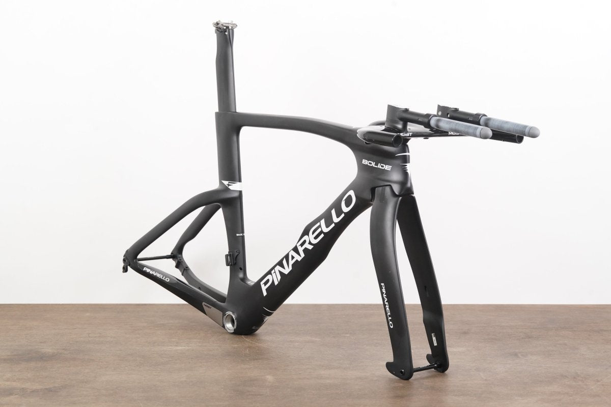 DEMO 52cm Pinarello Bolide TT Carbon Disc Time Trial Triathlon Frameset + Cockpit