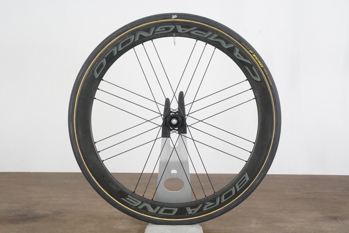 FRONT Campagnolo Bora One 50 Carbon Tubular Disc Brake Wheel