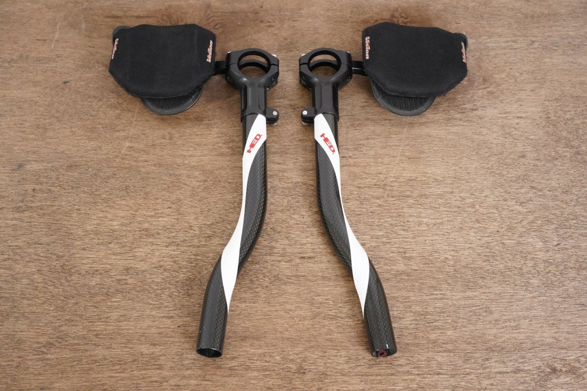 HED Carbon Extensions TT Triathlon Handlebar + Pads 31.6mm