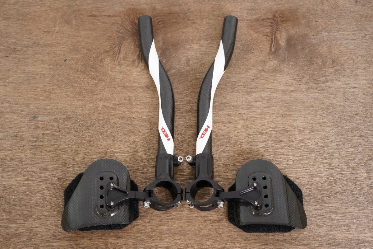 HED Carbon Extensions TT Triathlon Handlebar + Pads 31.6mm