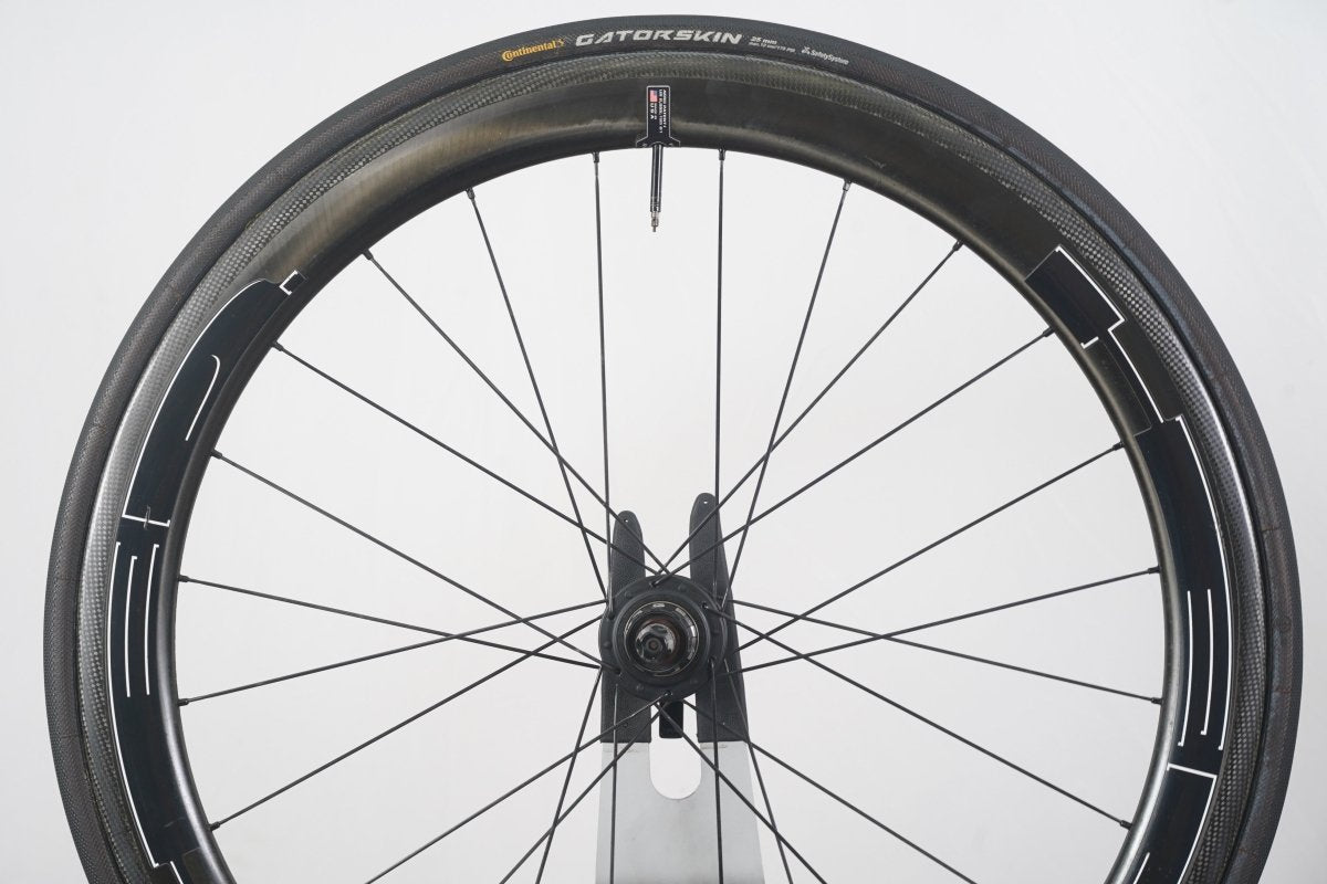 HED Jet 5 SCT CycleOps G3 Carbon Tubular Rim Brake Road Wheelset 11 Speed