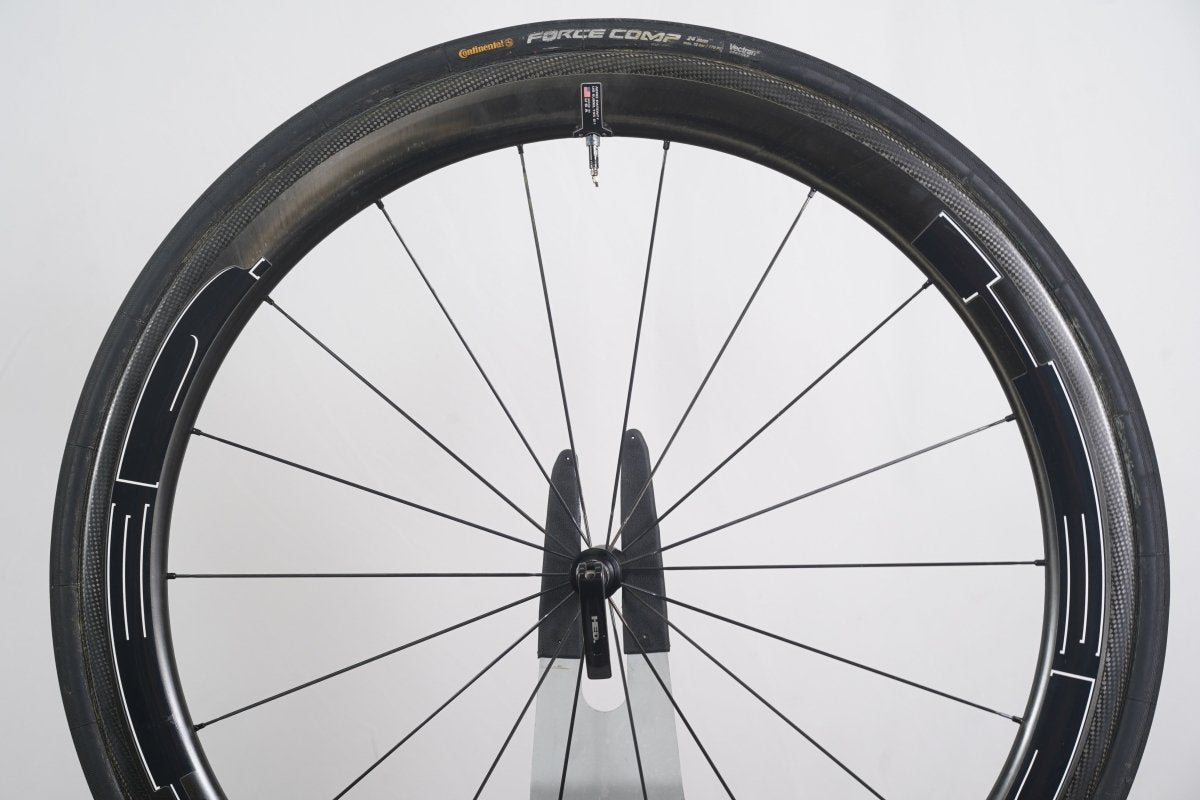 HED Jet 5 SCT CycleOps G3 Carbon Tubular Rim Brake Road Wheelset 11 Speed