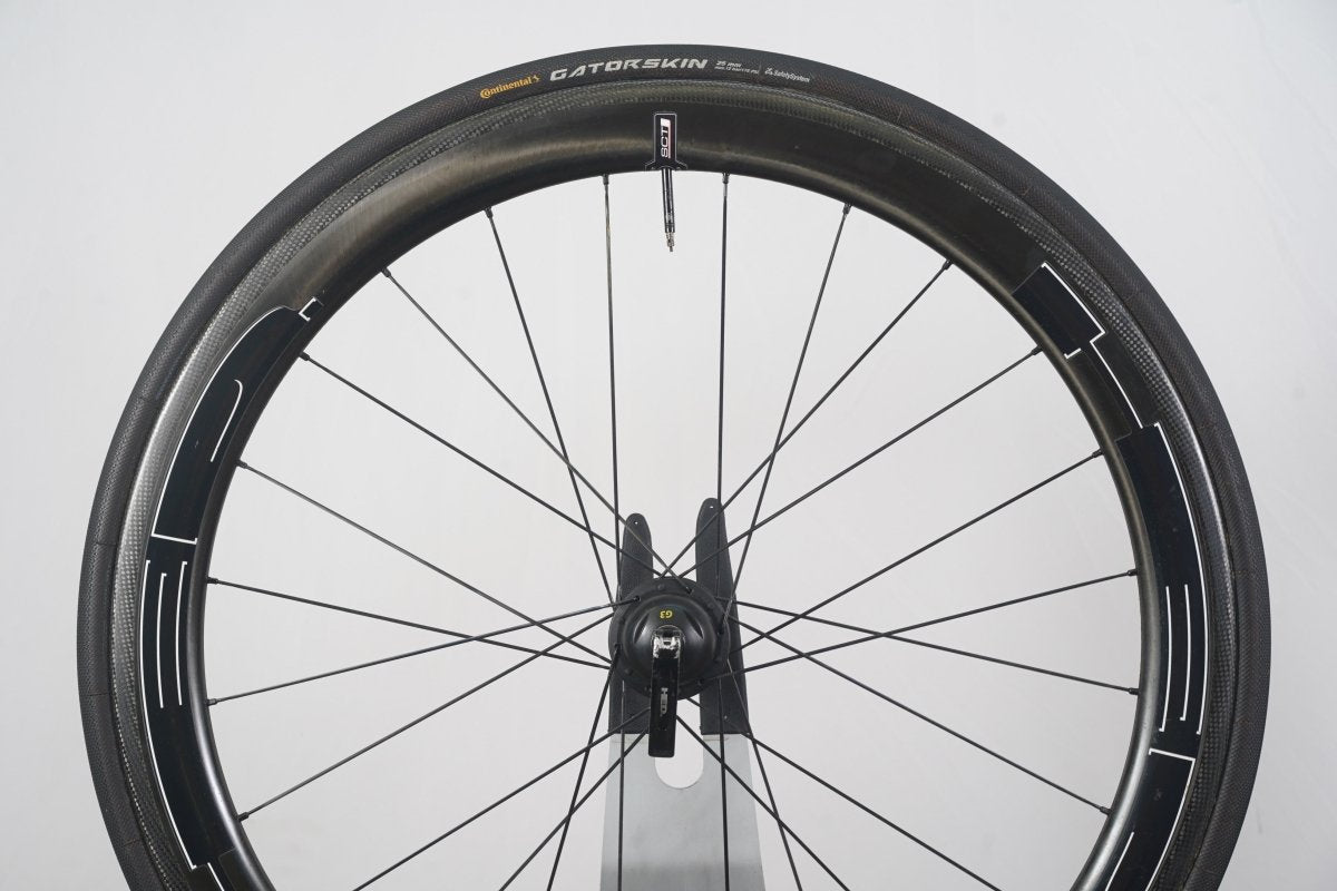 HED Jet 5 SCT CycleOps G3 Carbon Tubular Rim Brake Road Wheelset 11 Speed