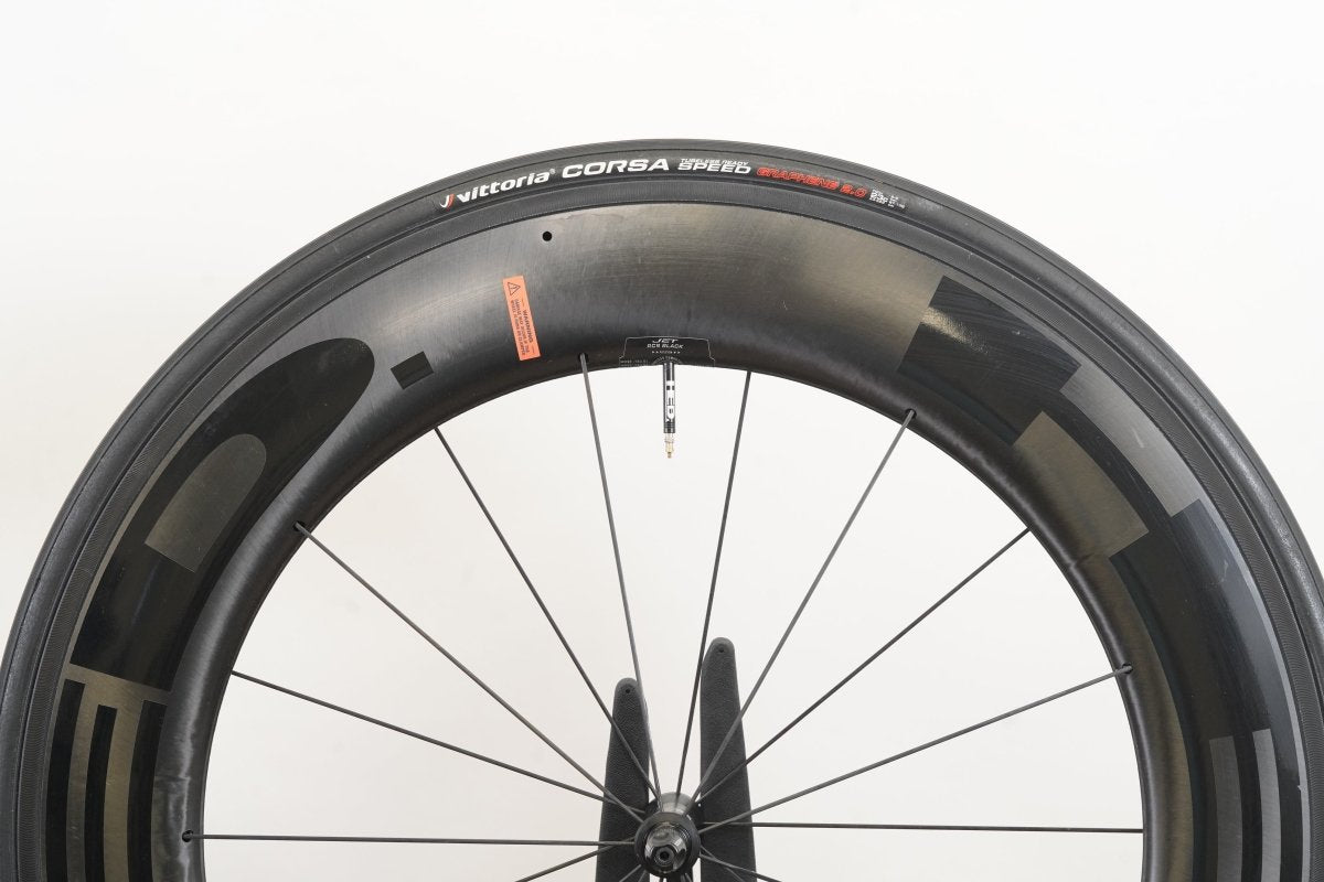 HED Jet RC9 Black Carbon Tubeless Clincher Rim Brake Wheelset 11 Speed