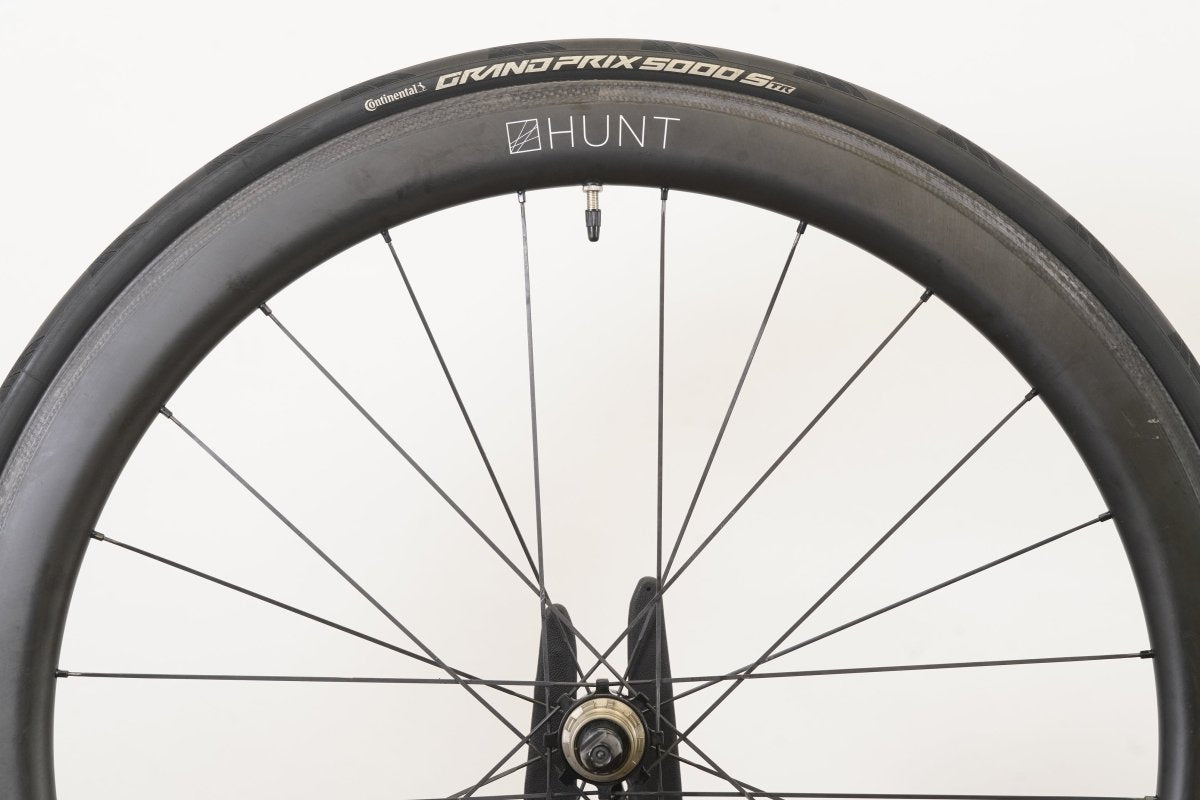 Hunt 50 Carbon Aero Wide Tubeless Clincher Rim Brake Wheelset SRAM XDR Speed