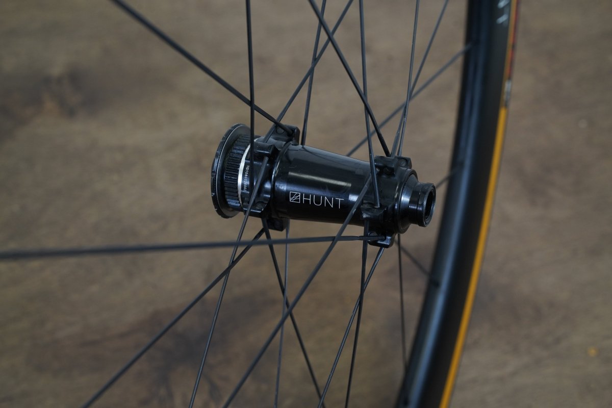 Hunt 50 Carbon Tubeless Clincher Disc Brake Wheelset SRAM XDR 12 Speed