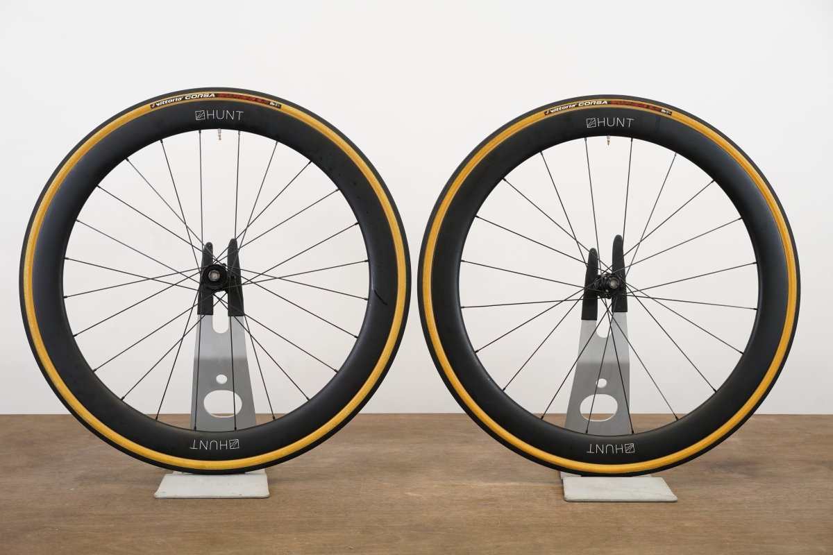 Hunt 50 Carbon Tubeless Clincher Disc Brake Wheelset SRAM XDR 12 Speed