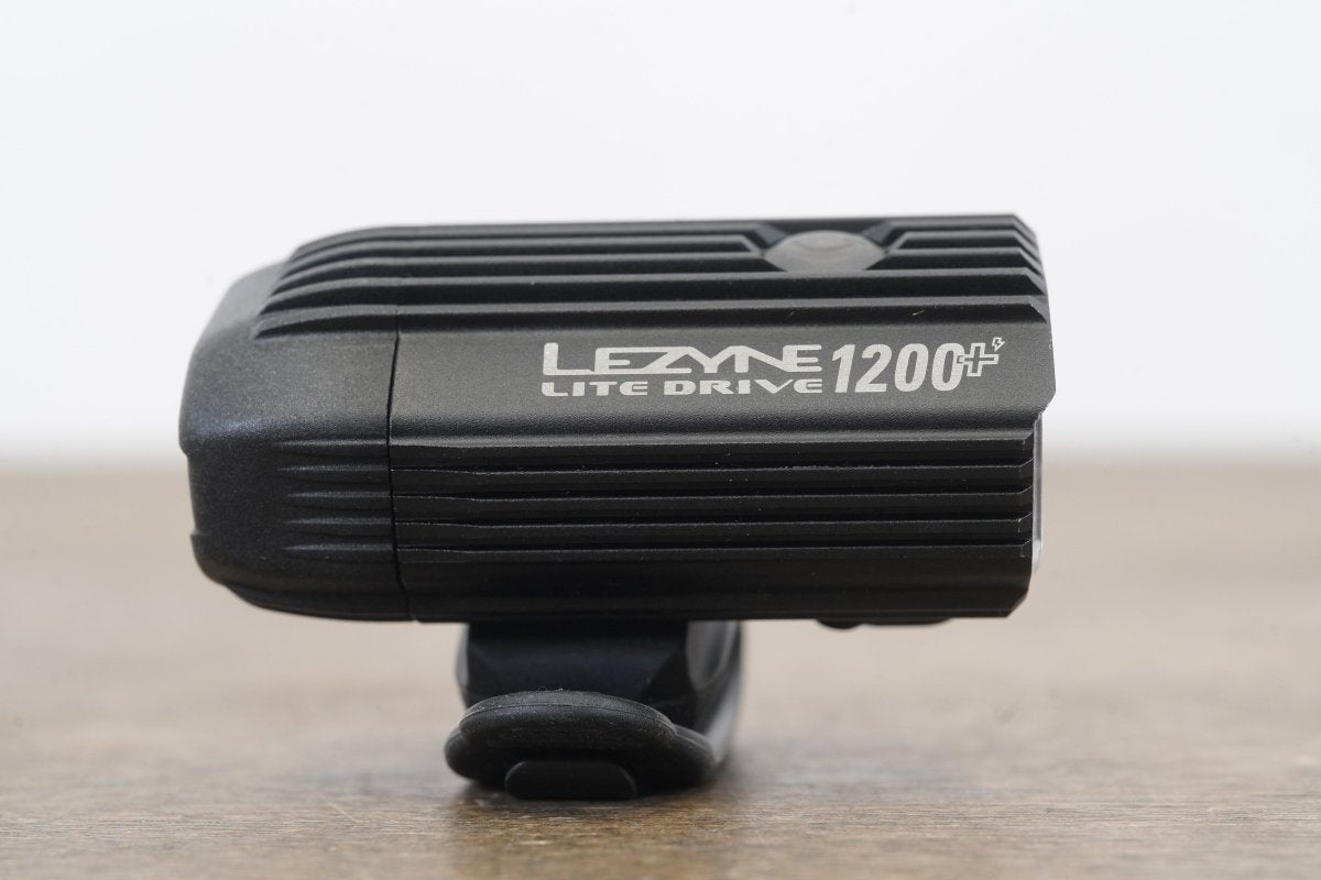 Lezyne Lite Drive 1200+ White LED Front Light + Mount Cycling Road Gravel CX Bike