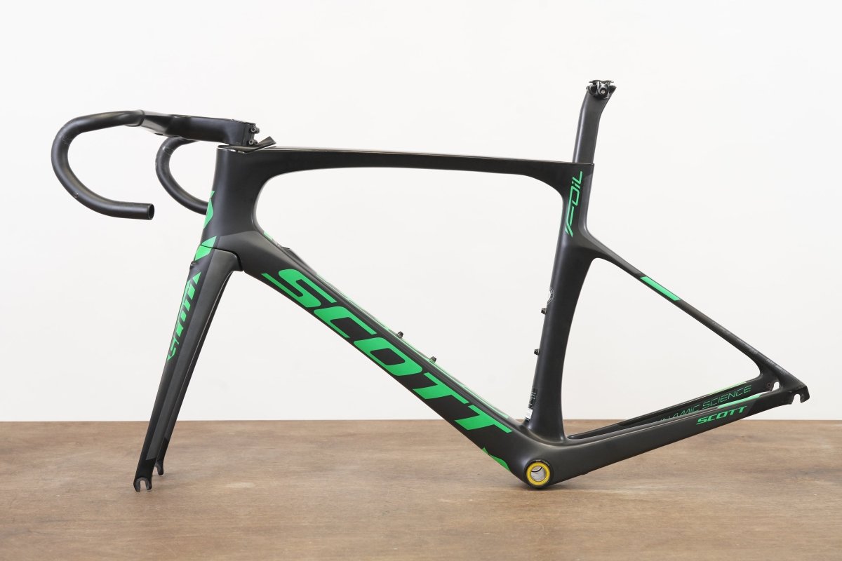 M (54cm) Scott Foil Team Di2 Carbon Aero Rim Brake Road Frameset + Cockpit