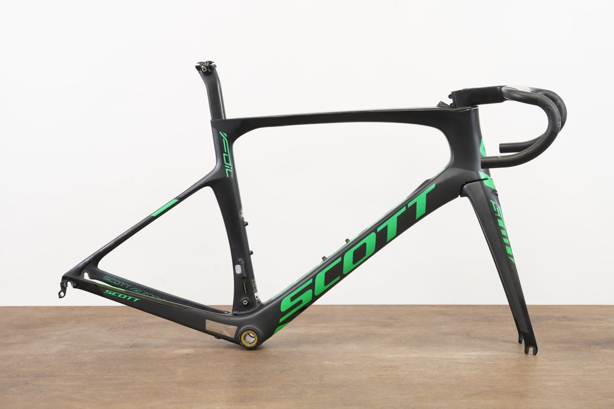 M (54cm) Scott Foil Team Di2 Carbon Aero Rim Brake Road Frameset + Cockpit