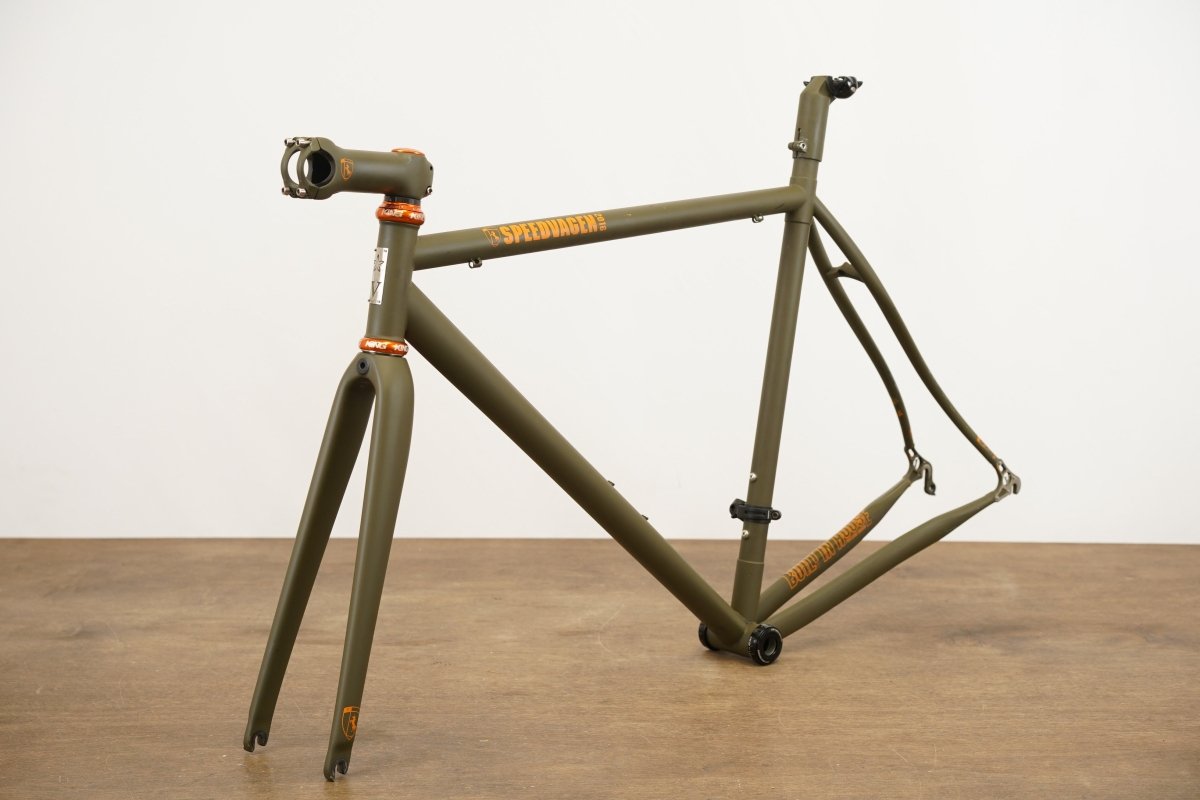 M (Medium) Speedvagen Steel Road Rim Brake eTap Frameset *Custom Geometry*