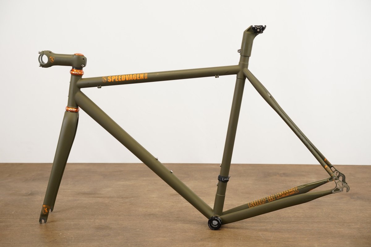 M (Medium) Speedvagen Steel Road Rim Brake eTap Frameset *Custom Geometry*