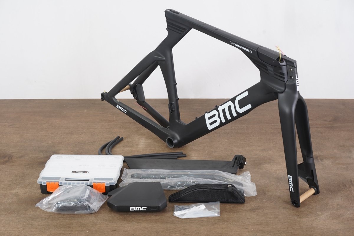 NEW 2020 M-L BMC Timemachine TM01 Disc Team FRS Frameset CBN-WHT