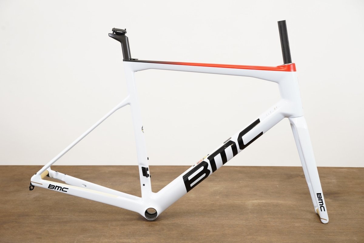 NEW 2022 58cm BMC Teammachine SLR01 Disc Team FRS Frameset WHT-BLK-RED