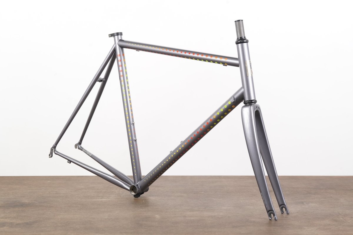 NEW 58cm Pegoretti Duende Mezzatazza Steel Rim Brake Frameset + Falz Fork