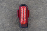 Red Lezyne Strip Pro 400+ USB Led Rear Light + Mount Cycling Road Gravel CX Bike