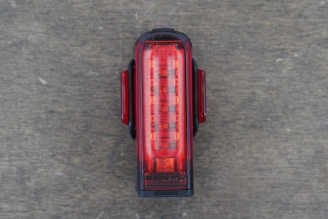 Red Lezyne Strip Pro 400+ USB Led Rear Light + Mount Cycling Road Gravel CX Bike