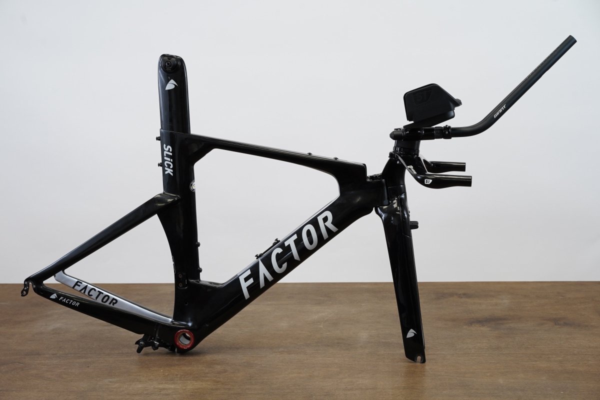 S (Small) Factor Slick Carbon Rim Brake Road Frameset + Cockpit