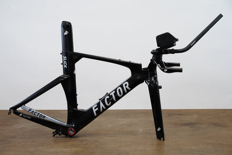 S (Small) Factor Slick Carbon Rim Brake Road Frameset + Cockpit