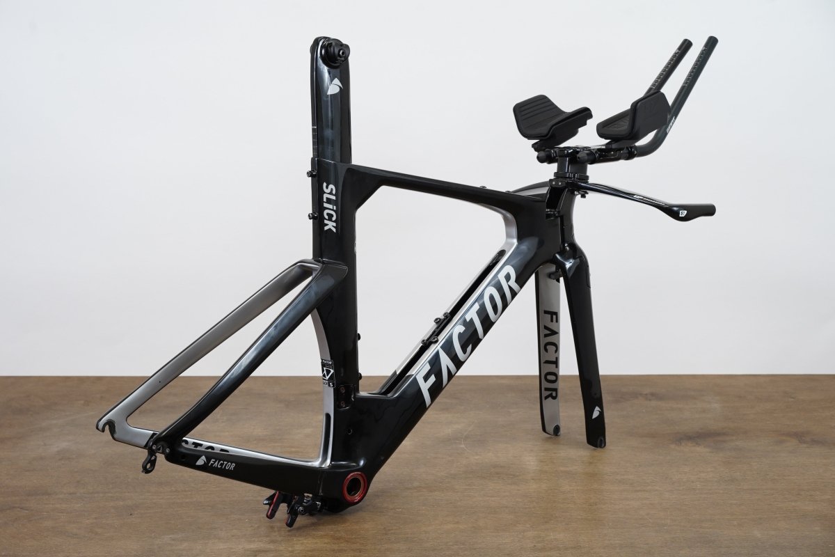 S (Small) Factor Slick Carbon Rim Brake Road Frameset + Cockpit