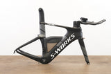 S (Small) Specialized S-WORKS SHIV Carbon Rim Brake TT Triathlon Frameset + Cockpit