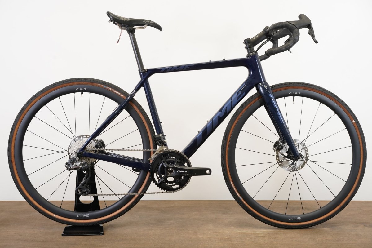 S (Small) Time Alpe d’Huez X Shimano GRX 2x11 Di2 4iiii Power Meter Hunt Gravel Bike