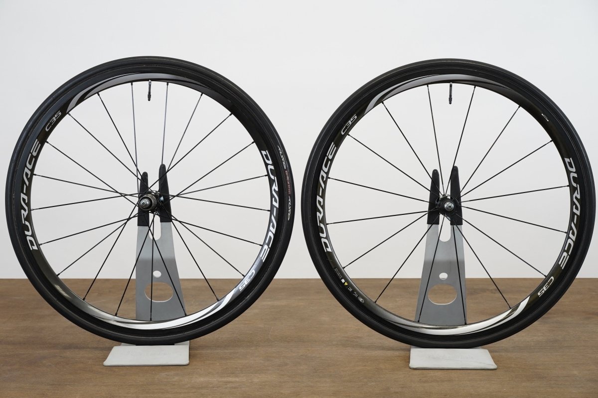 Shimano Dura-Ace WH-9000 C35 Carbon Tubular Rim Brake Wheelset 11