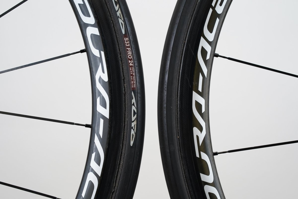 Shimano Dura-Ace WH-9000 C35 Carbon Tubular Rim Brake Wheelset 11