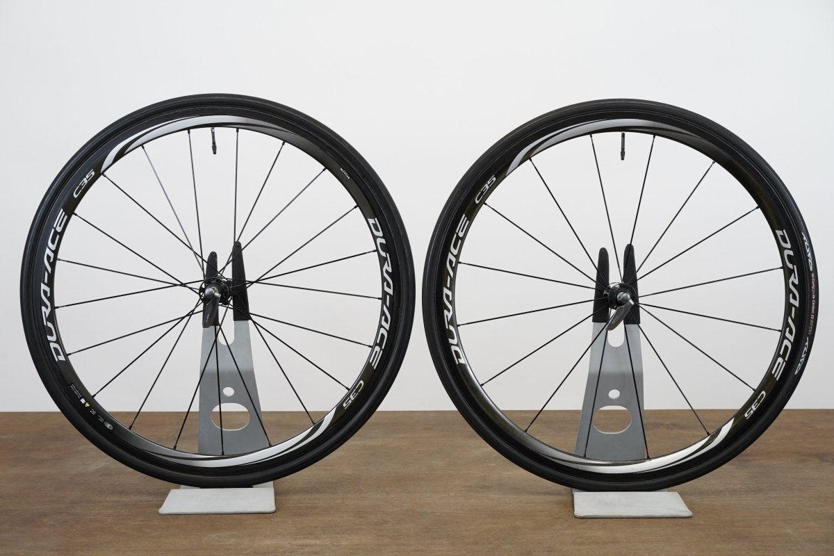 Shimano Dura-Ace WH-9000 C35 Carbon Tubular Rim Brake Wheelset 11