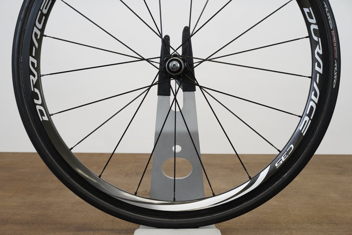Shimano Dura-Ace WH-9000 C35 Carbon Tubular Rim Brake Wheelset 11