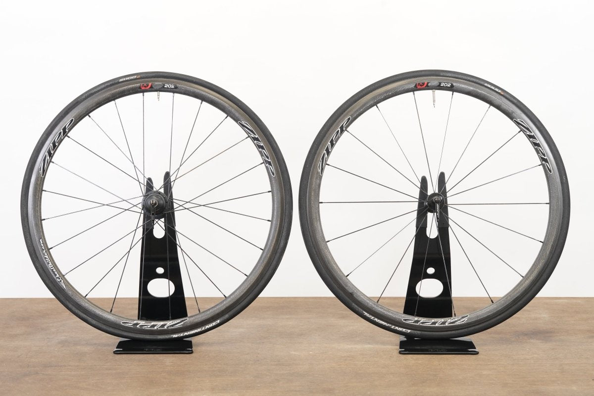 Zipp 202 Firecrest Powertap Carbon Clincher Rim Brake Wheelset Campagnolo 10 Speed